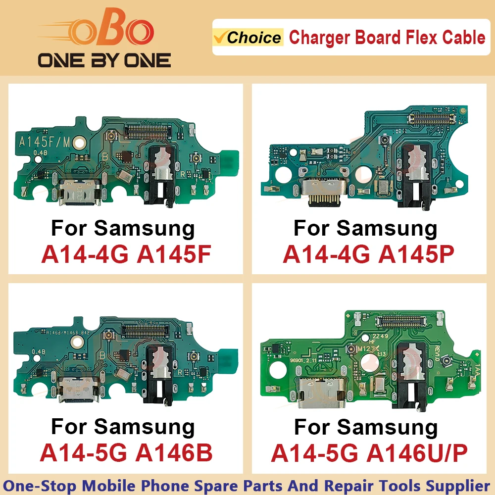 USB Charging Board Flex Cable For Samsung A14 4G 5G A145F A145P A146B A146P A146U Charger Port Dock Connector Repair (1PC)