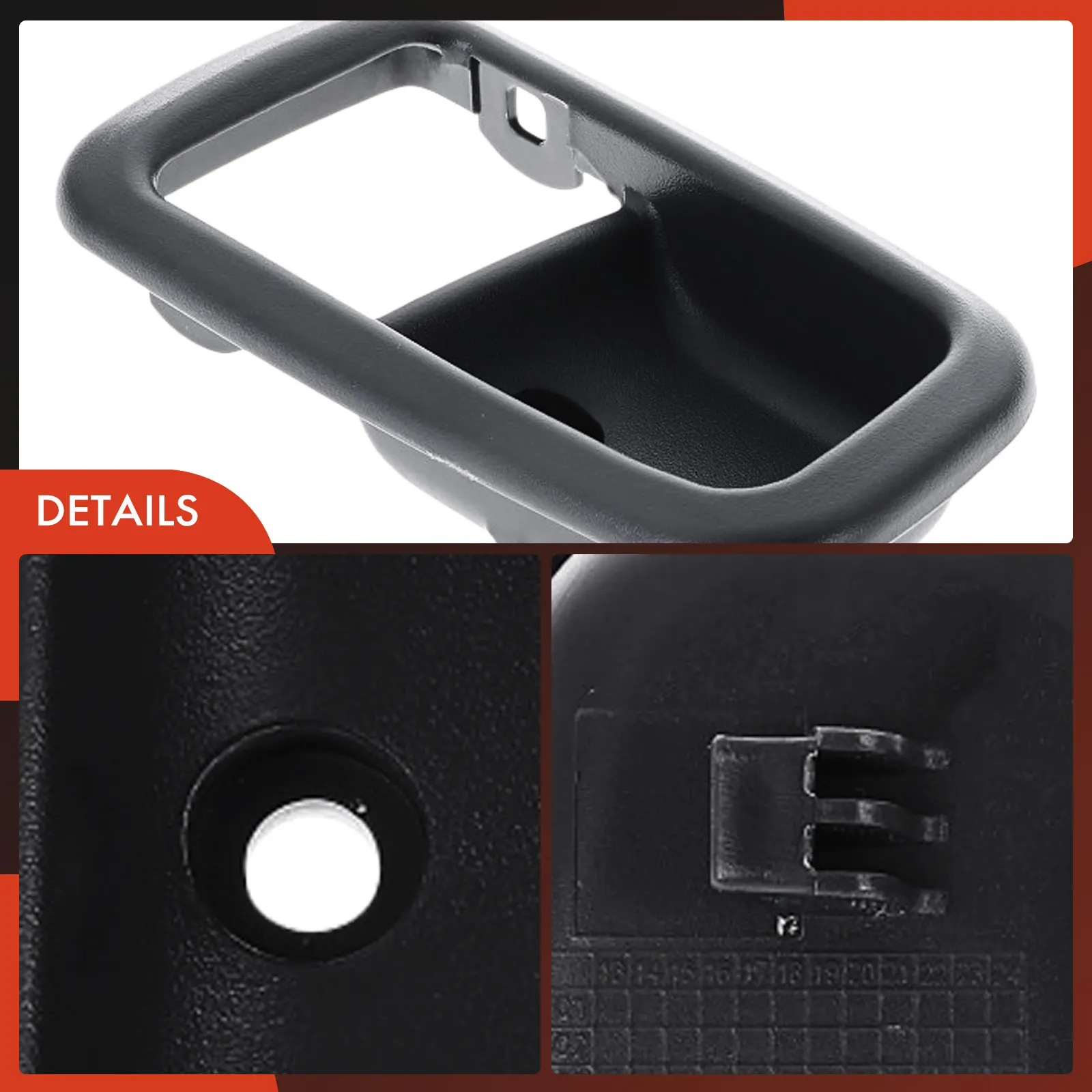 A-Premium Front Passenger Side Deep Gray Interior Door Handle for Toyota Tundra 2000-2006
