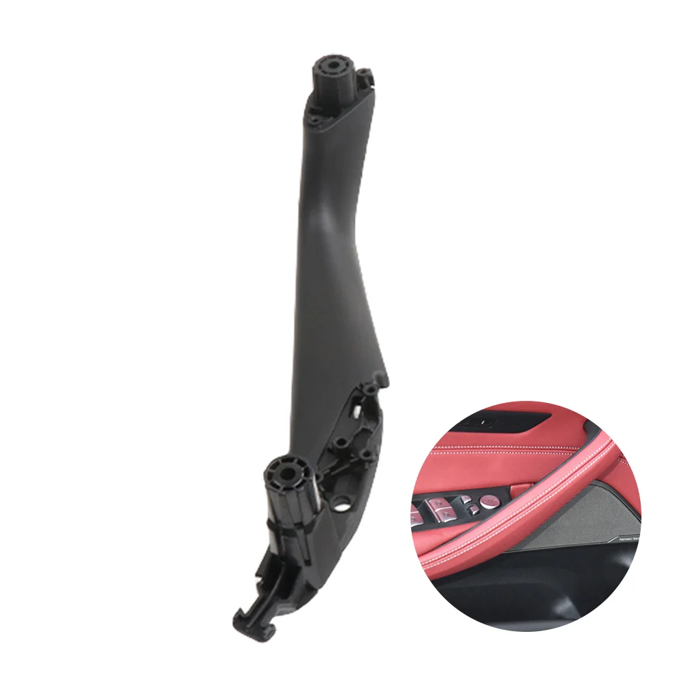 

Car Door Handle Inside Panel Trim Left Right Interior Doorknob Black Car Door Pull Grab 51417438523 for BMW 5 Series G30 G31 G38
