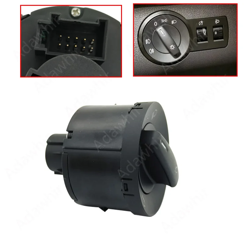 Headlight Switch Fog Lamp Switch For VW Caddy III Touran Jetta Golf V VI 5 6 Jetta Passat B6 CC Rabbit 1K0941431Q