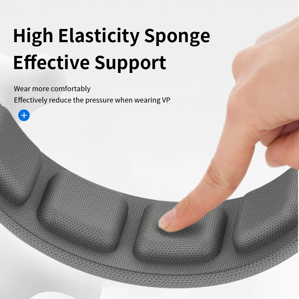 لعصابات الرأس Vision Pro، حزام رأس مريح قابل للتعديل يقلل من توزيع ضغط الرأس، ملحقات عصابة الرأس لتخفيف الضغط