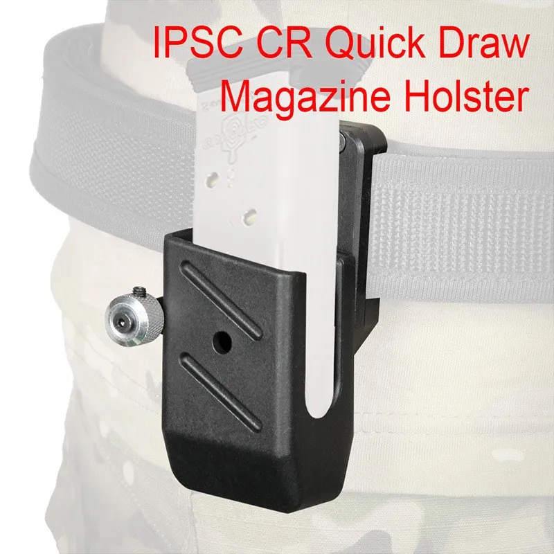 Tactical IPSC CR Quick Draw Magazine Holster Pouch for Glock 17 M9 P226 9mm Left Right Handed Universal Pistol Gun Mag Pouch