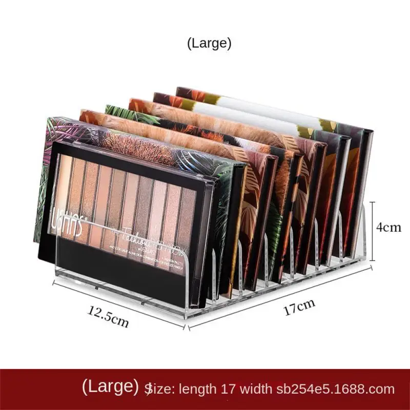 Desktop Multi-cell Display Box Makeup Blush Cosmetics Shelf 7-compartment Plastic Eye Shadow Tray Storage Box Makeup Organizer