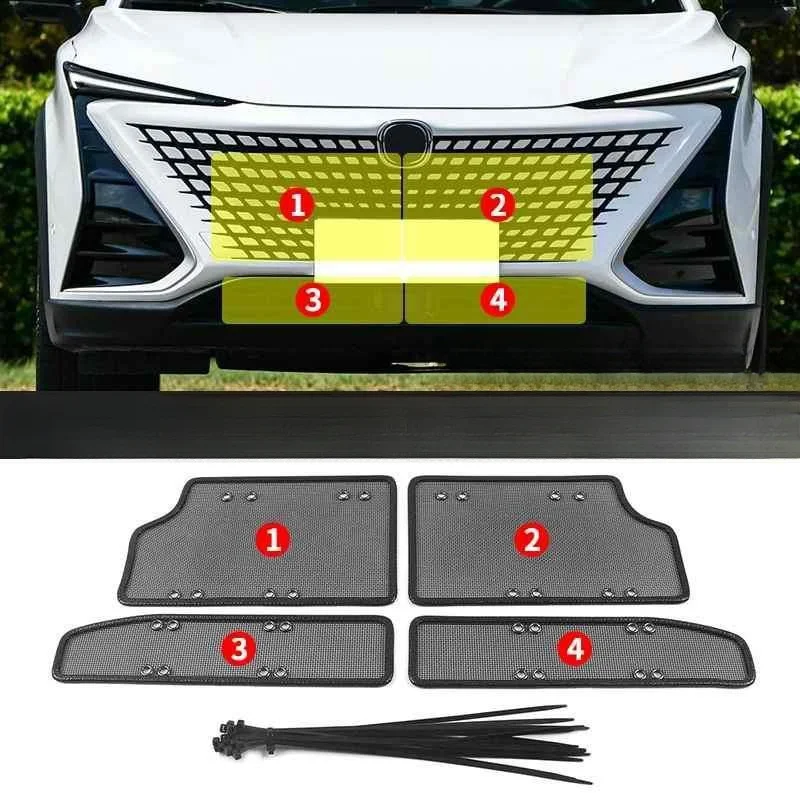 For CHANGAN UNI-T UNIT 2020-2022 Car Styling Net Grille Insect NetWater Tank Insect Insect-proof Sandstone Cover