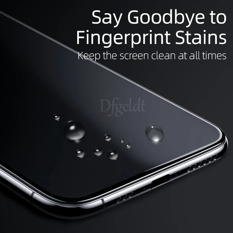 1-3pcs no fingerprint matte hydrogel film for iphone 12 13 mini se 2022 x xr screen protector iphone 8 7 6 plus 11 14 15 pro max