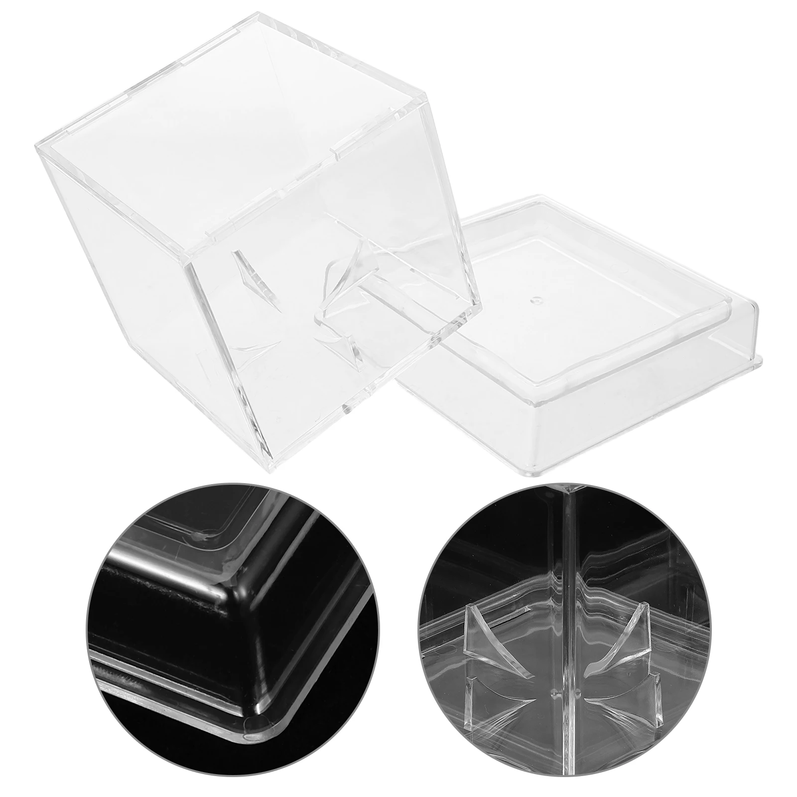 

Acrylic Baseball Display Case Transparent Softball Holder Ball Showcase Stable Base Dustproof Clear Baseball Display Box