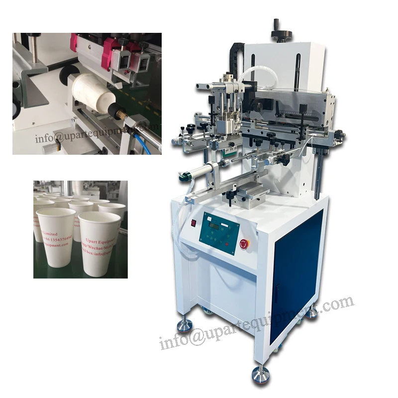 Automatic Paper Cups Screen Printing Machines For 8zo, 12oz, 16oz, 22oz Tea Milk Cup Serigraphy Machine