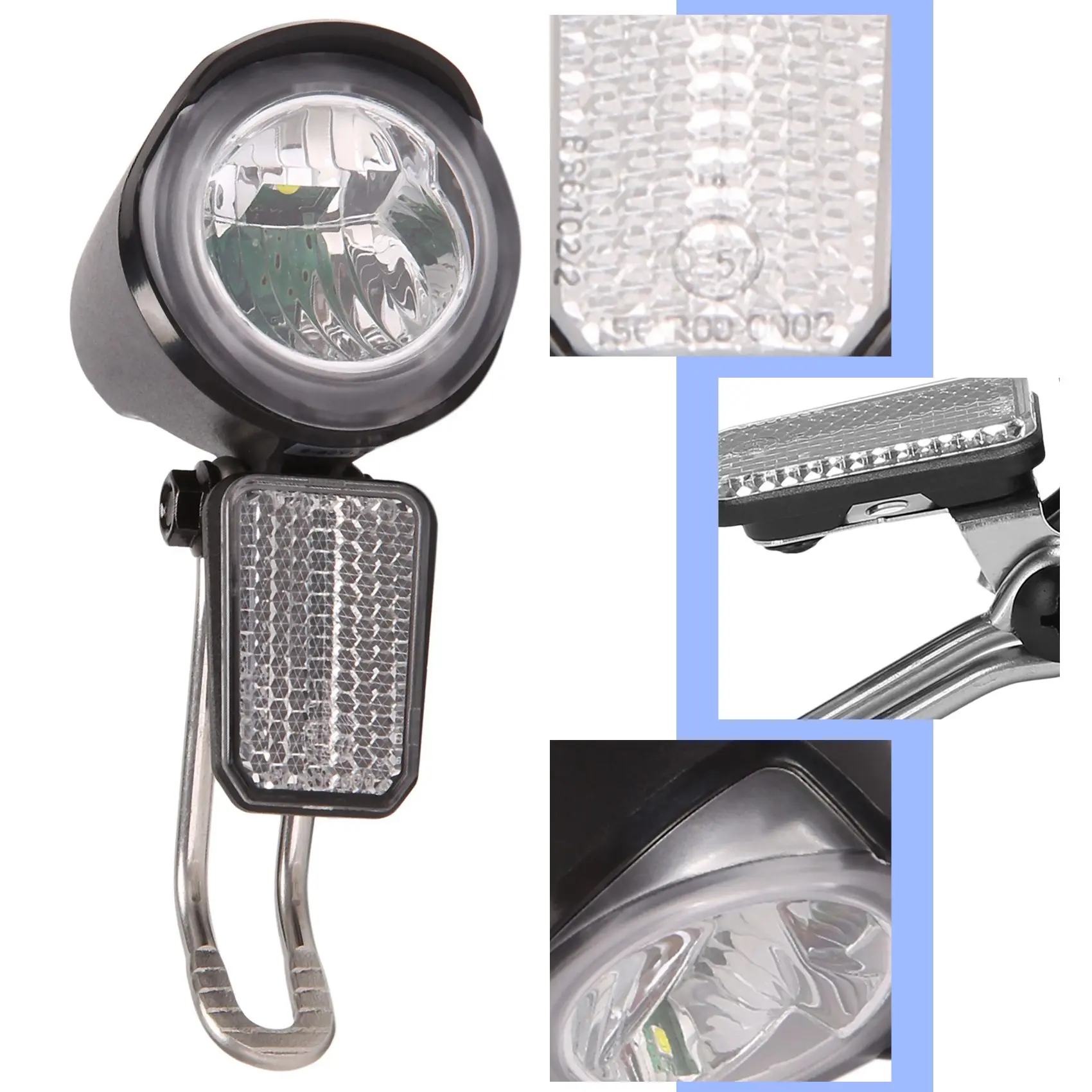 E-BIKE lampu depan LED 6V 12V 24V 36V 48V 60V ไฟหน้าจักรยานกันน้ำขั้วต่อกันน้ำ