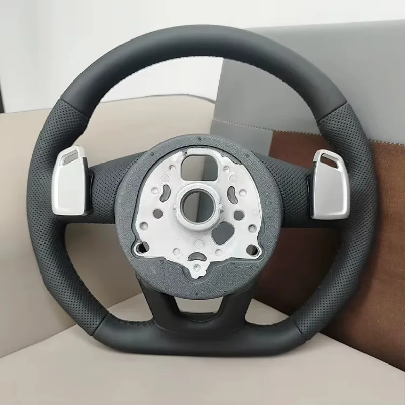 Black Car Steering Wheel No Buttons Bare Auto Steering Wheel for  A3 A5 Q5 S5 B9