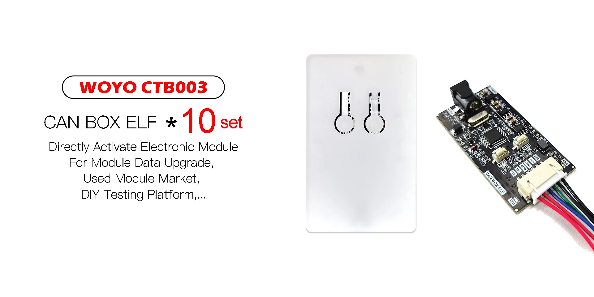 WOYO CTB003 1/3/5/10 set Kann bus datenlogger für alle auto kann bus modul daten transceiver automotive diagnose tool für IP/HMI/EWP/EACC... – Detail 2