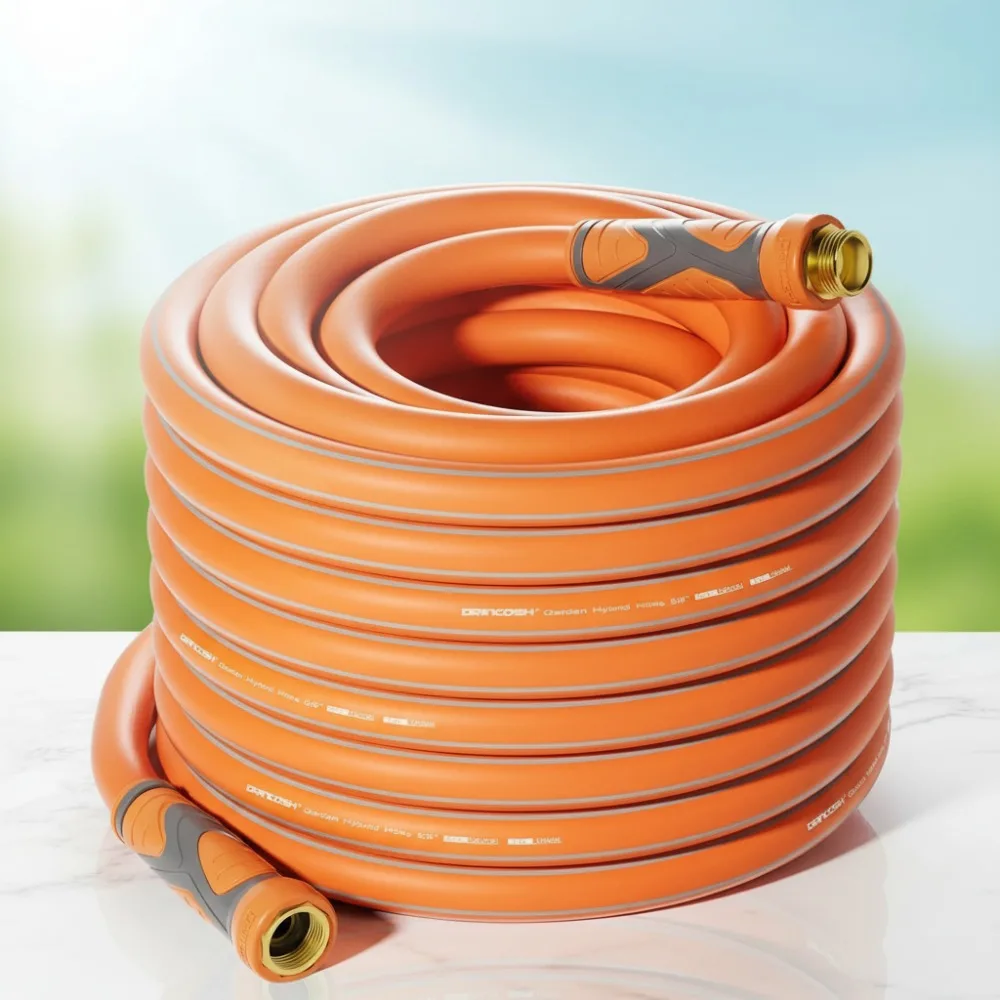 

75ft Heavy Duty Garden Hose, Flexible Lightweight Water Hose with Swivel Handle, 600 PSI Burst Pressure for Outdoor Use