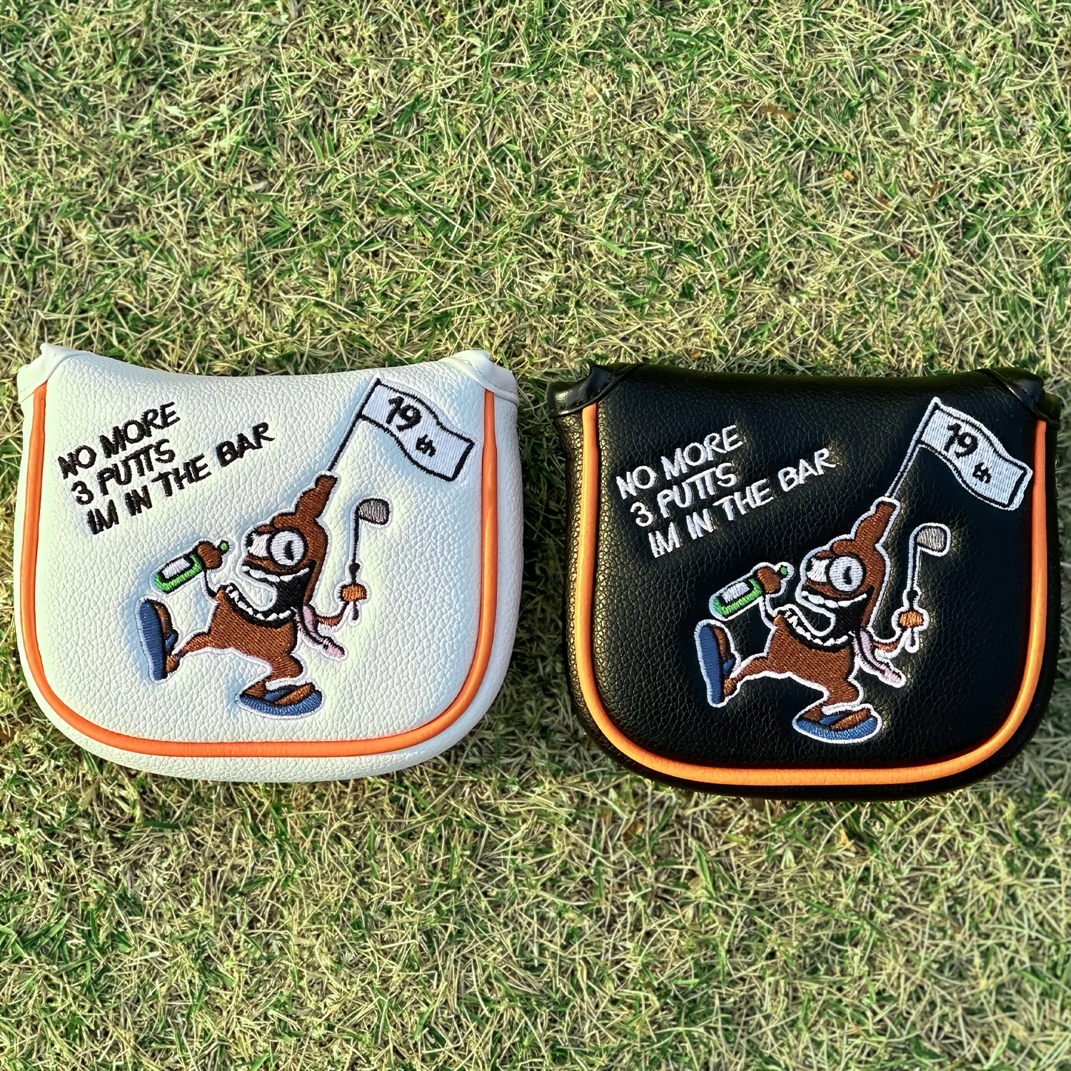 1pc Cartoon Pirate Pattern Golf Mallet Putter Cover, Square PU Golf Putter Cover with Soft Inner Lining, Fits Most Brand Putters image 2