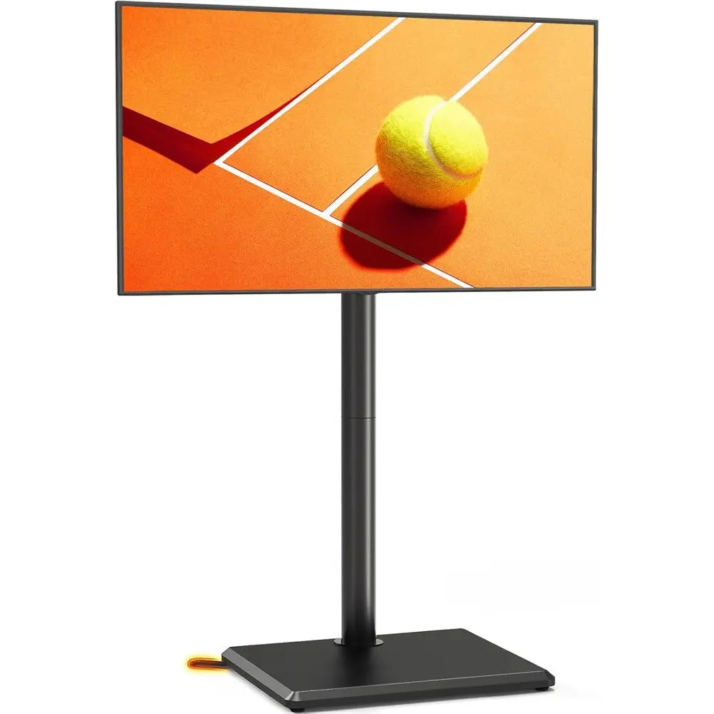 

Height-Adjustable Swivel TV Floor Stand for 32-60 Inch TVs up to 88 lbs, Wood Base, Suitable for Bedroom, Corner & Living Room,