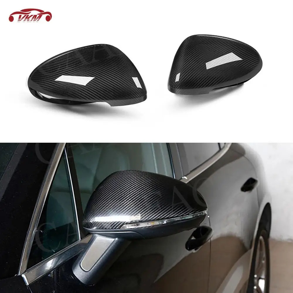 

Door Side Rearview Mirror Cap Trim Shell For Porsche Macan 95B 2014-2021 Dry Carbon Fiber Mirror Cover Replacement