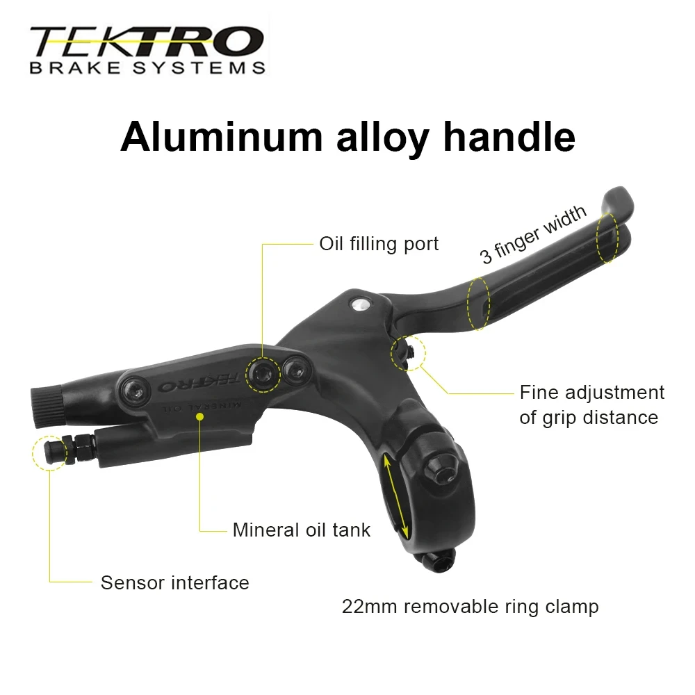 TEKTRO HD-E3520  Electric Bicycle Hydraulic Disc Brake 900/1850mm MTB Bike E-bike 2-Pin Sensor Power Control Hydraulic Brake