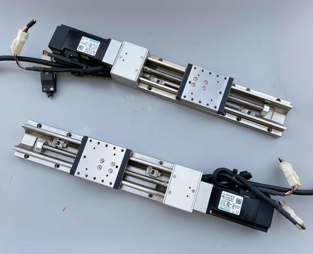 220V High Precision Optical Electric Screw Guide Rail Slide Table Precision Positioning Table Stainless Steel Servo Motor