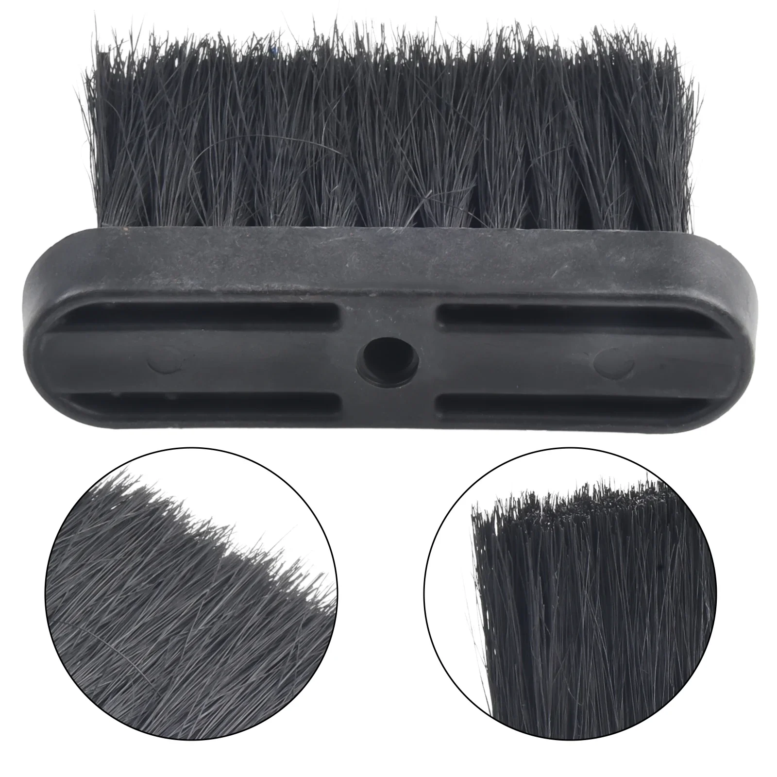 1Pcs Fireplace Brush Plastic Stove Brush Black Bristle Brush Brushes Tool Cleaning Fireplace Maintenance Brand New