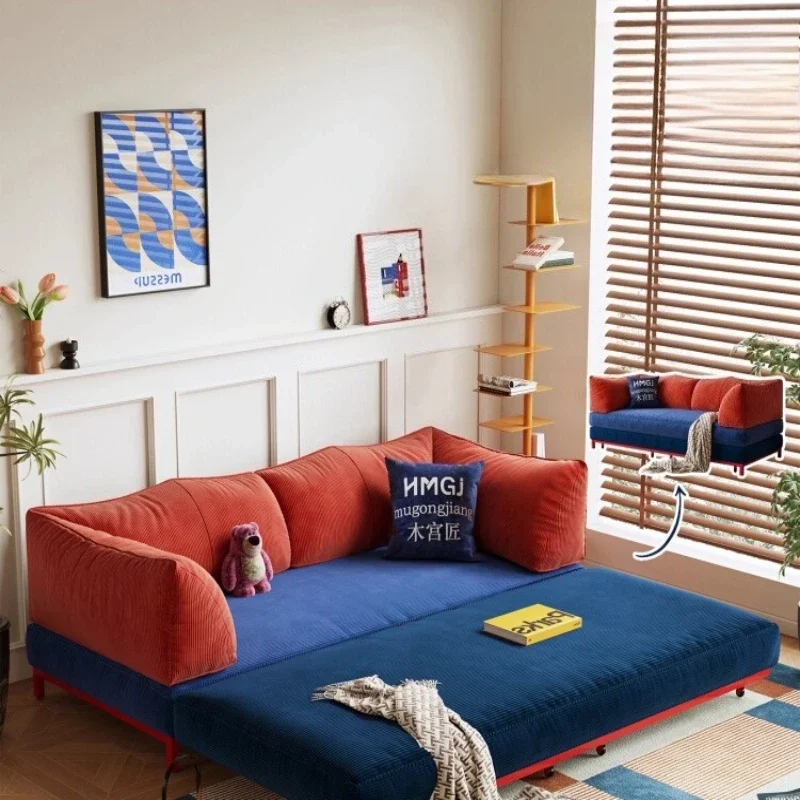 

Sofa bed removable and washable small apartment module combination folding integrated dual-purpose tatami