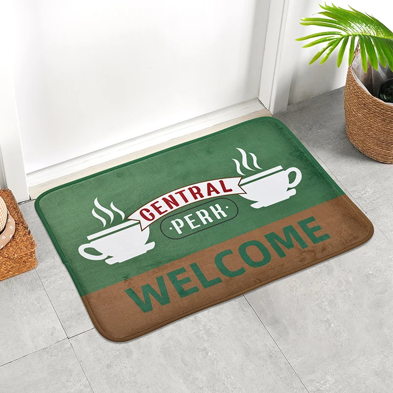 1pc 40*60cm Welcome Letter Languages Bathroom Entrance Door Mat Interior Nonslip Kitchen Carpet Home Decoration