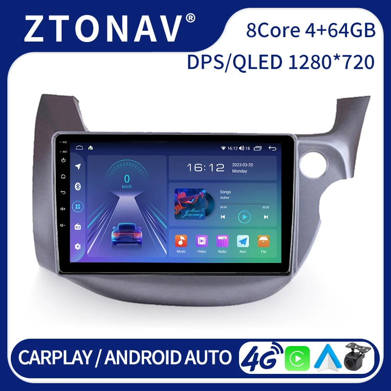 Ekran Radio Stereo Android dla Honda Jazz 2 GG 2008 2009 2011 2012 2013 2014 samochodowy odtwarzacz wideo