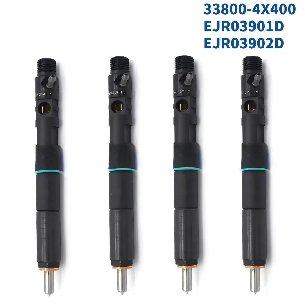 4X Common Rail Diesel Fuel Injector Nozzle 33800-4X400 EJBR03902D For KIA Sedona /Carnival Mk II 2.9L CRDi MPV