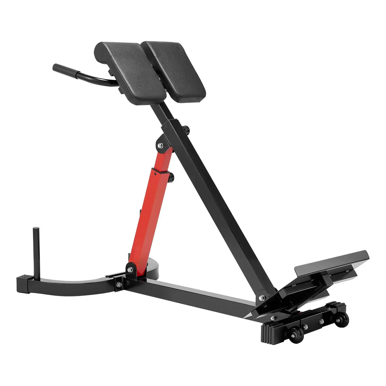 Adjustable Roman Chair Hyperextension Bench 350 lbs Multi Function Fitness Weight Bench for glute Hamstring Lower Back and Abdominal Training for home Gym Equipment