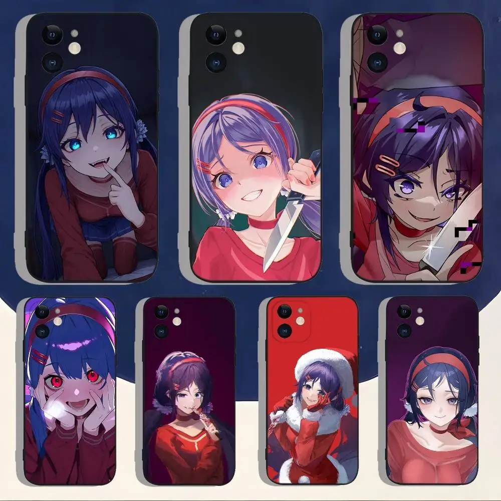 

Miside Mita Game Phone Case For iPhone 17,16,15,14,13,12,11,Pro,Max,Plus,Air,X,XS,XR,SE,8,7,Mini,Soft Silicone Black Case