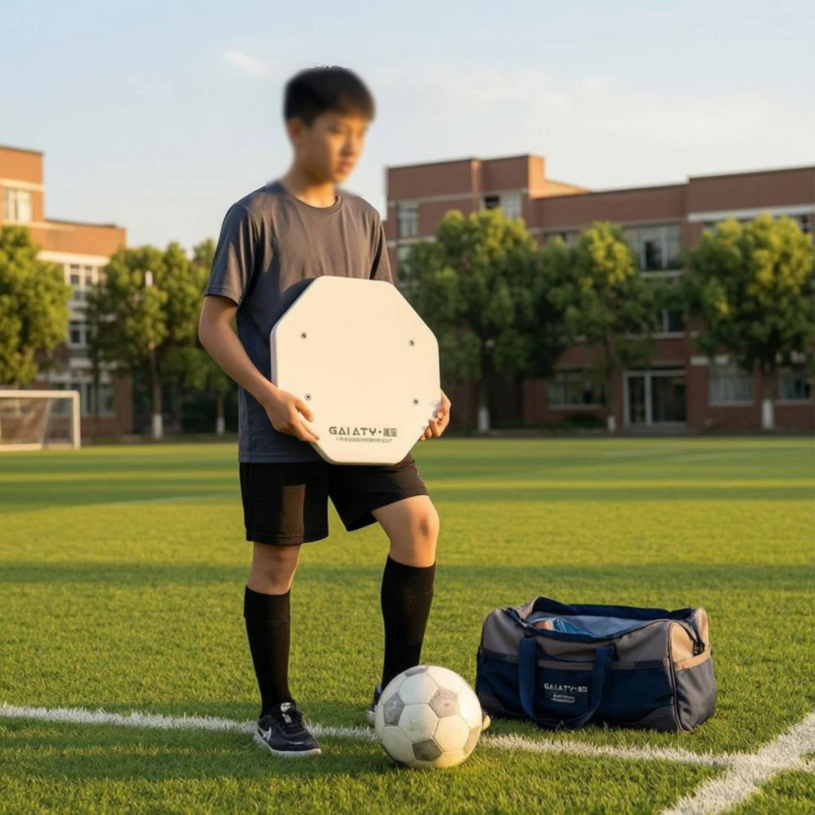 Handheld Soccer Rebound Board Wear-Resistant Goalkeeper Training Board Goalkeeper Rebound Rebound Panel Coated Steel