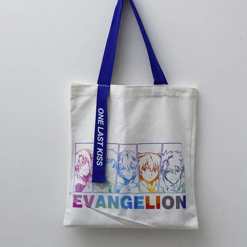 Anime EVA Neon Genesis Evangelion Peripheral Canvas Bag Satchel