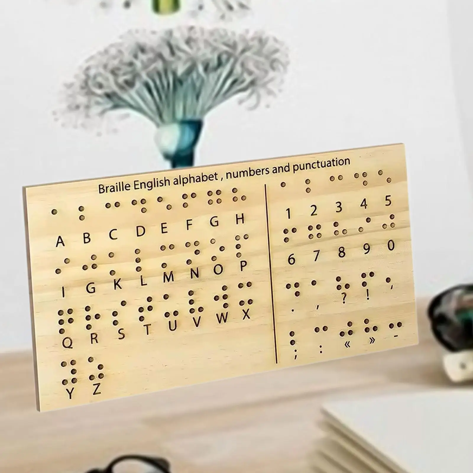 

Доска с алфавитом и цифрами Брайля, диаграмма Брайля, книги, образовательный инструмент с приподнятыми точками, обучающий инструмент для начинающих студентов