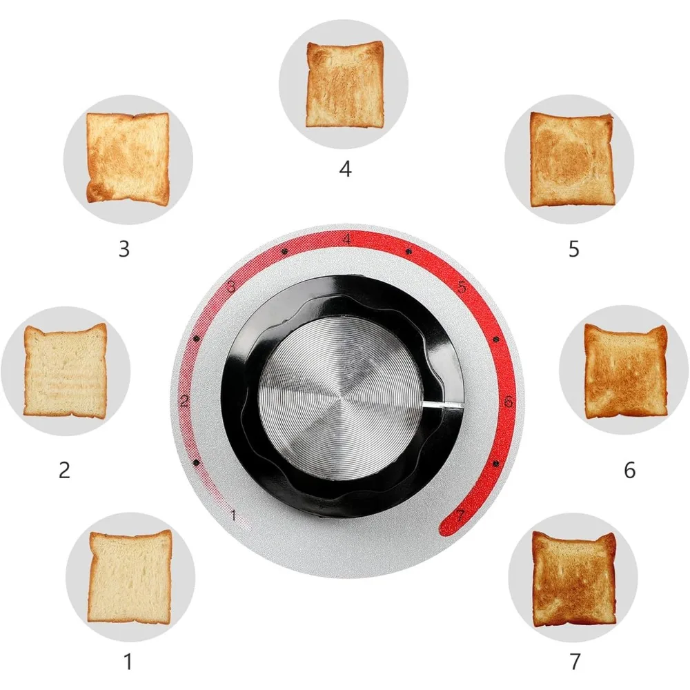 Commercial Toaster, Electric Stainless Steel Toasters 300 Slices/H 2.2KW Countertop Toaster