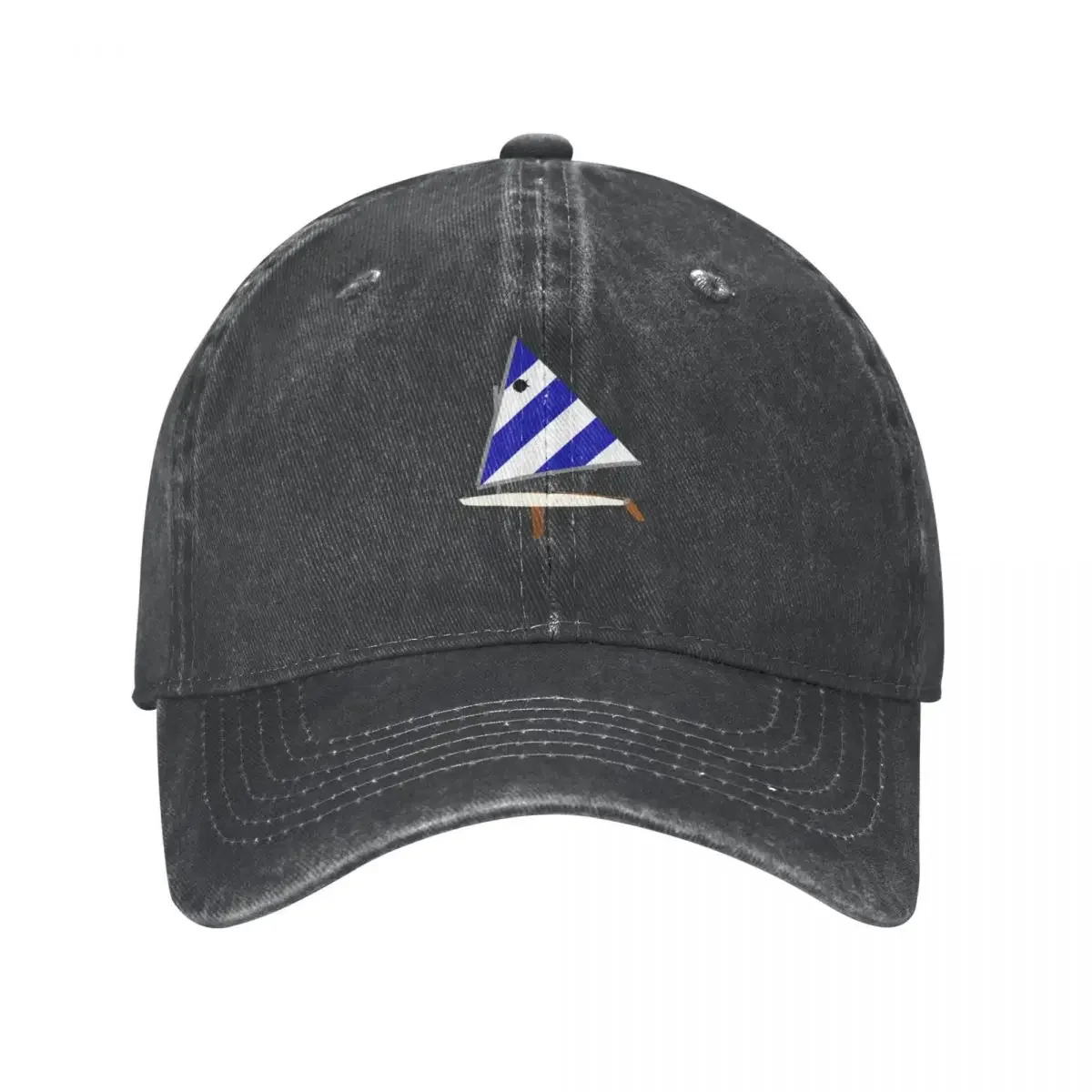 Sombrero de vaquero de pez Sol Azul/blanco, gorra de béisbol de lujo para cumpleaños, velero, hombres y mujeres