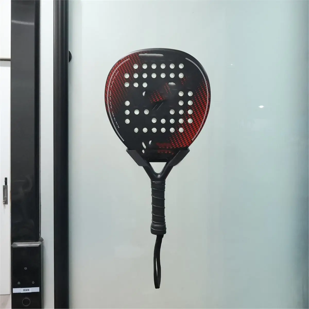 【COUNTDOWN DEAL】 Badminton Racket Holder Wall Mounted Plastic Racket Hook Vertical Tennis Racket Storage Rack Stand Wall Display