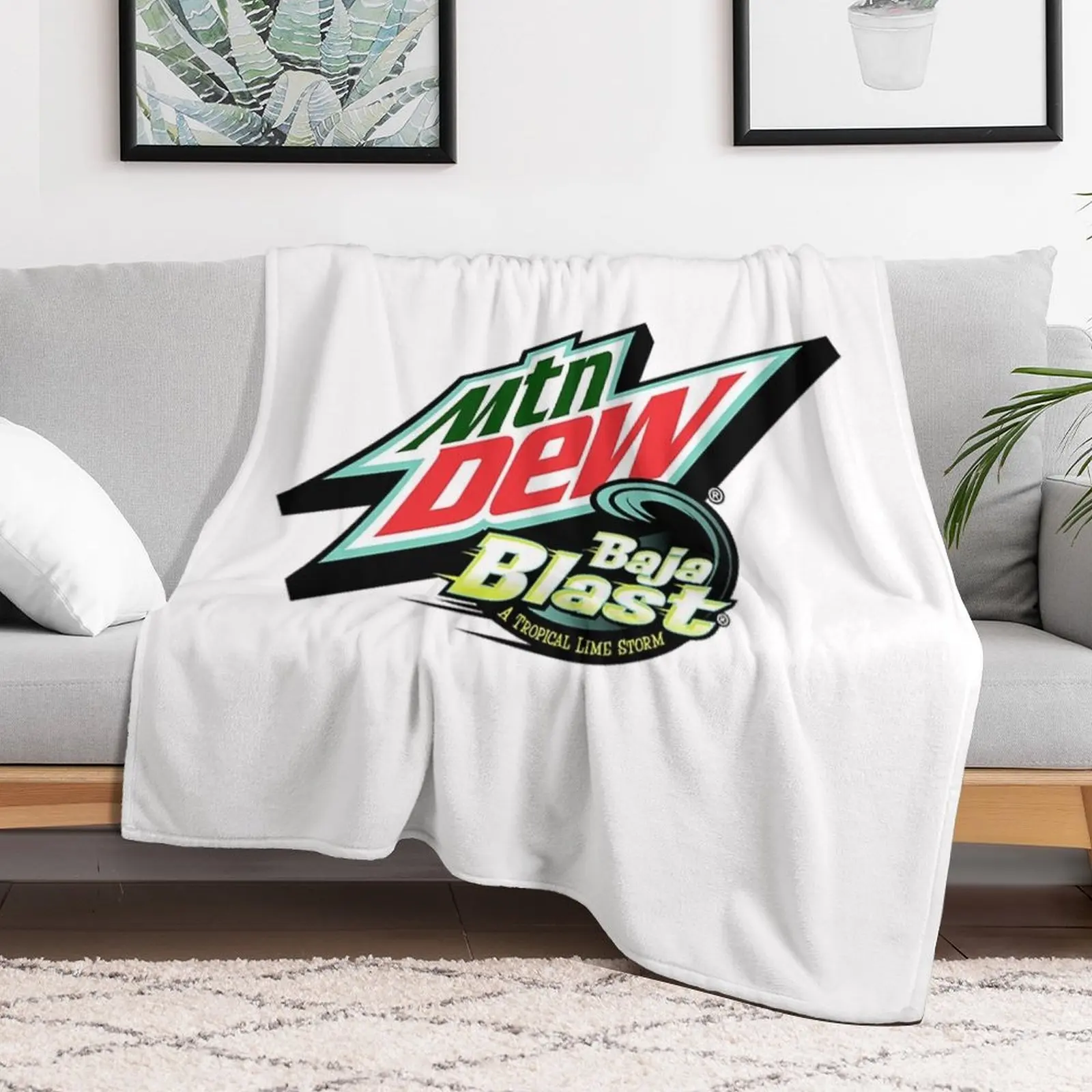 Baja Blast T-ShirtBaja Blast Throw Blanket Modern Design Soft Blanket for Home Decor