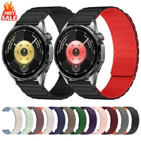Correa de silicona de 18/20/22mm para Huawei Watch GT6/5 4/4Pro 3/3Pro, banda magnética de 46mm para Samsung Galaxy Watch 7 6 5 4 6Classic 5Pro