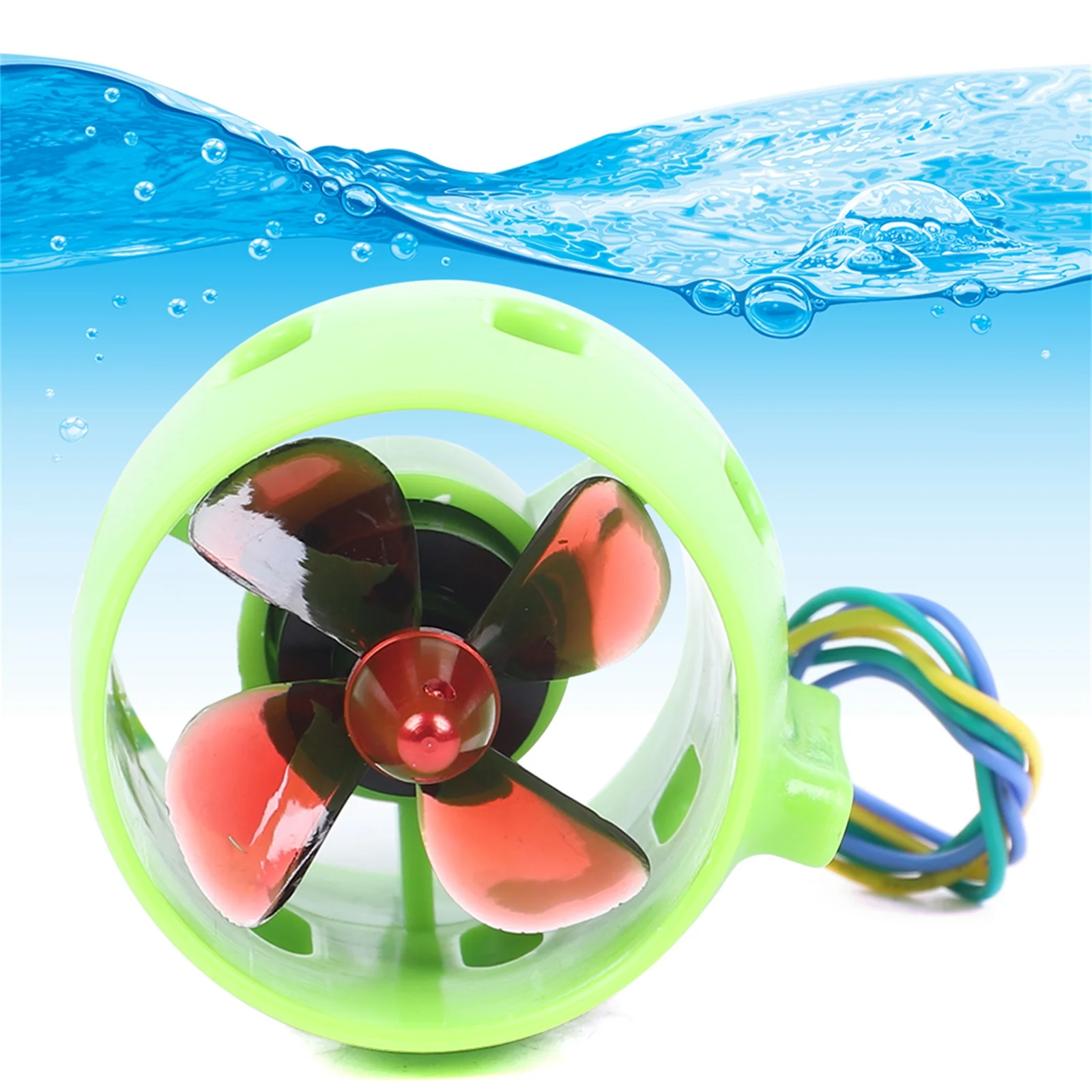 DC 12V-24V 13A Underwater Jet Boat 4 Blade CW  Thruster Engine Decoy Nest Boat Submarine Motor