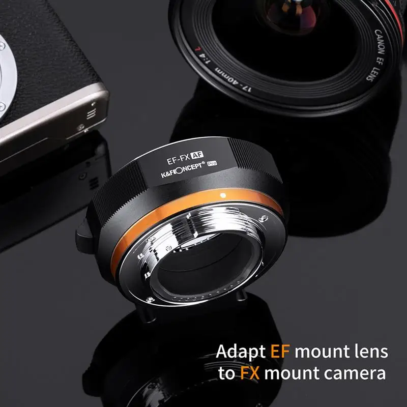 K&F CONCEPT EF-FX EF EF-S Lens Mount to FX Mount Camera Auto Focus Adapter Ring For Canon EF Lens to Fuji Fujifilm FX XF Camera