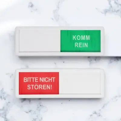 

2pcs Sliding Door Sign Premium Acrylic Vacant Occupied Indicator For Office Bathroom Restroom Conference Room Use Privacy Slide