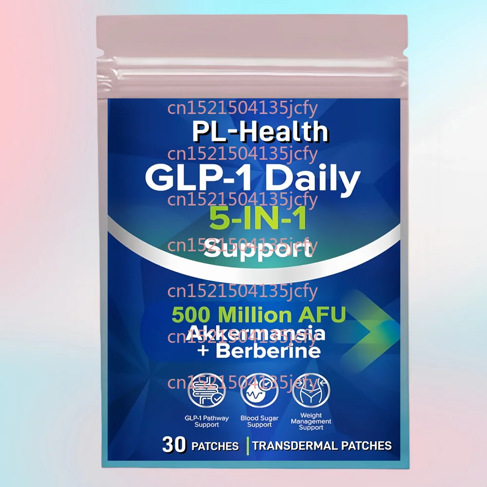 

30 Patches GLP-1 Daily Support Transdermal Patches With Akkermansia, Chromium, Inulin SupportMetabolic Balance & Digestive