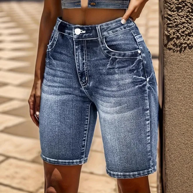 مستقيم جان المتعثرة عالية الخصر طول الركبة الجينز النساء سراويل جينز غسلها فضفاضة تناسب جيوب سستة يطير خمر