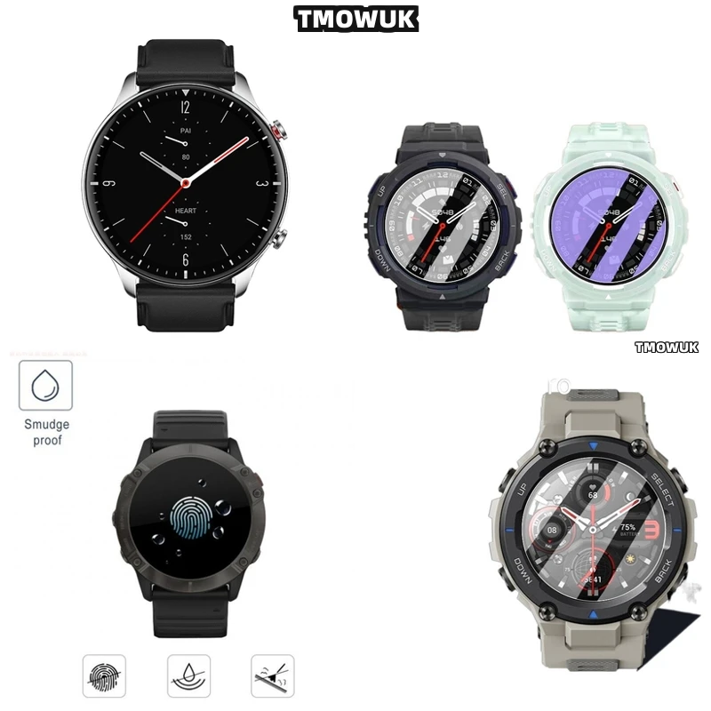 

For Amazfit GTR Cheetah Pro Active Edge Balance 2 Falcon 9H Hardness HD Tempered Glass Screen Shield