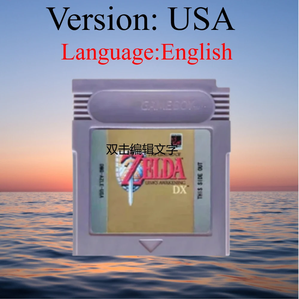 الولايات المتحدة الأمريكية GBC بطاقة زيلدا 16 بت لعبة فيديو خرطوشة بطاقة وحدة التحكم ل Gameboy الصحوة DX أوراكل أوف سيزونز أوراكل من الأعمار