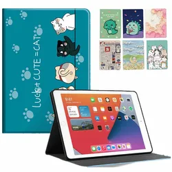 For Xiaomi Redmi Pad SE 8.7 inch Case 2024 Cute Cat Painted Soft Silicone Tablet Cases for Redmi Pad se kids Smart cover