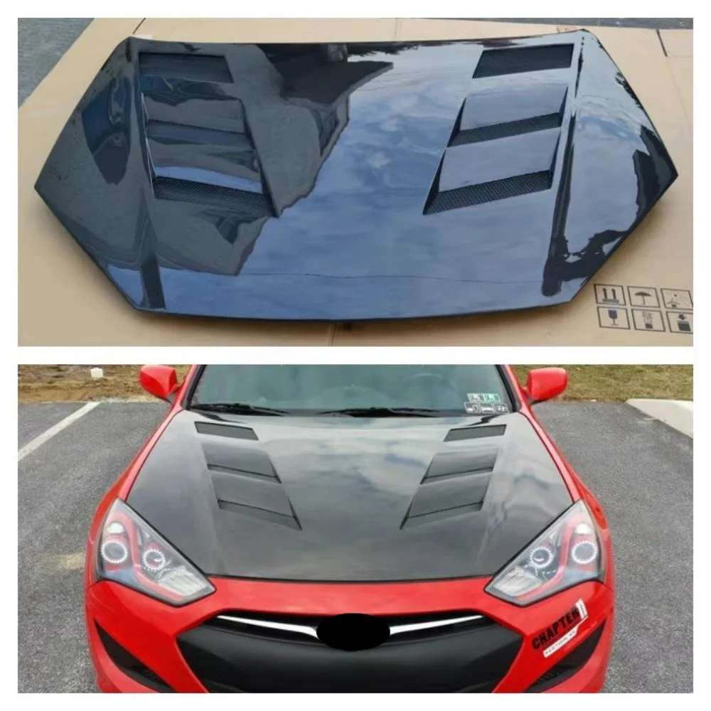 

Engine Hood For Hyundai Rohens Coupe 2011 2012 2013 Modified Carbon Fiber Engine Cover Light Weight Bonnet