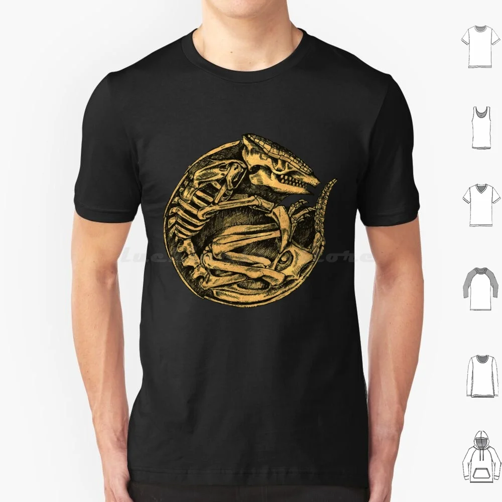 Three Banded Armadillo Skeleton T Shirt Big Size 100% Cotton Armadillo Anteater Pangolin Cute Creepy Skull Skeleton Bones Shell