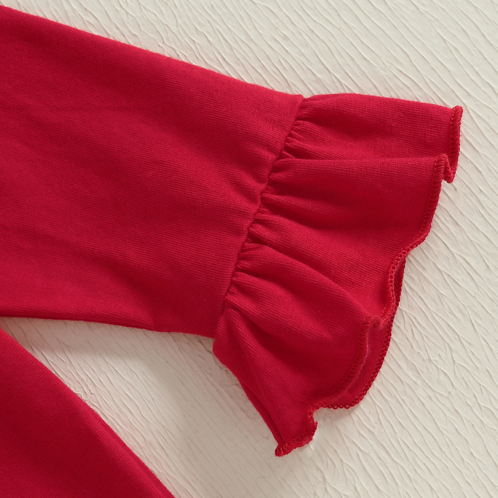 SUNSIOM 0-18 أشهر طفلة عيد الميلاد ثوب فضفاض طويل الأكمام جولة الرقبة إلكتروني التطريز بذلة