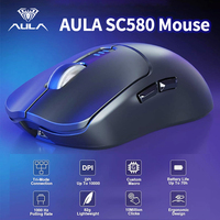 AULA SC580 Wireless Gaming Mouse BT 5.0/2.4G/Wired 3 Mode W/ 10000 DPI PAW3395 Sensor 500mAh Battery Lightweight E-sports Mouse