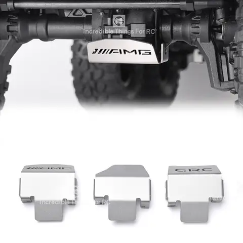 เพลาเหล็กสแตนเลสอุปกรณ์เสริมเกราะป้องกันไข่สำหรับ1/10รถตีนตะขาบรถ Traxxas AMG G63 TRX6 Mercedes Benz ชิ้นส่วนอัพเกรด