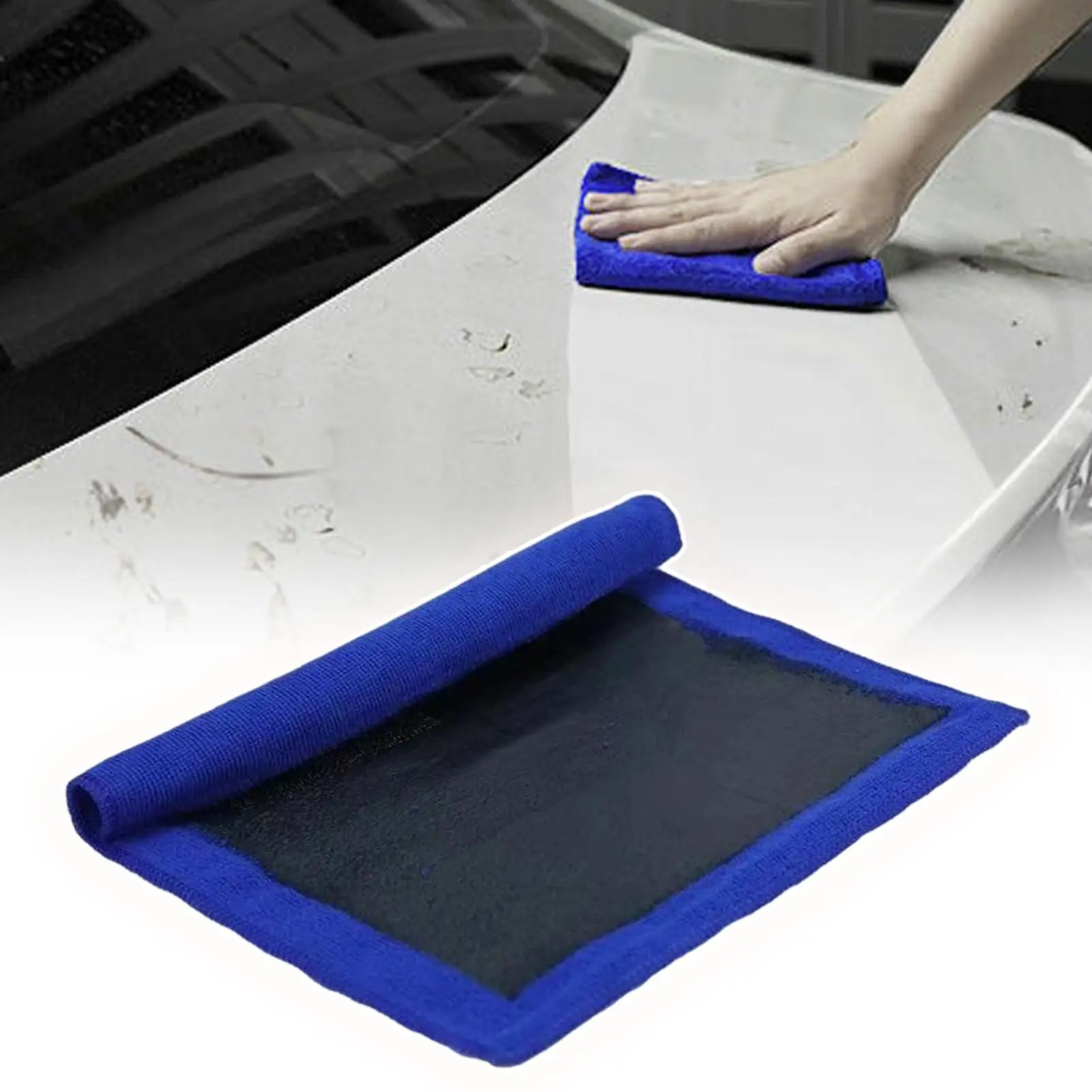Clay Bar Towel for Car Detailing Microfiber Fine Grade Synthetic Mitt Auto Detailing Towel for Interior Carpet Glass Paint Wheel view 4