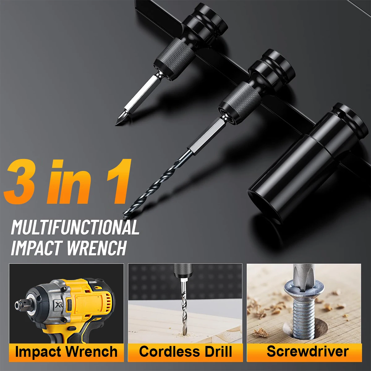 21V Electric Drill Cordless Drill Rechargeable Electric Screwdriver Lithium Battery Household Multi-function 2 Speed Power Tools